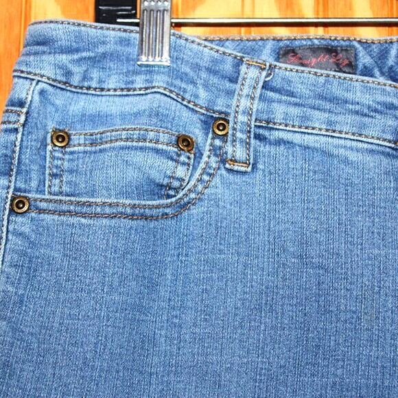 St. John's Bay Straight Leg Jeans - Size 14S - Picture 5 of 11